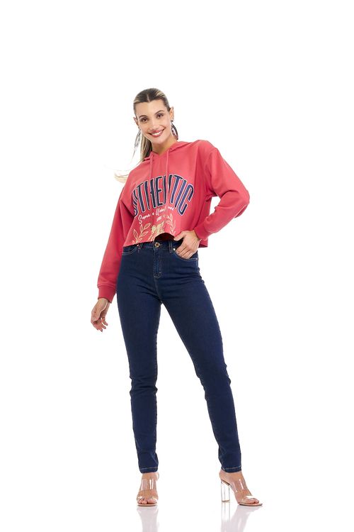 Calça Patogê feminina skinny jeans cintura alta (G4) CL36889