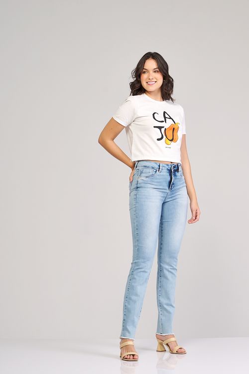Calça Patogê feminina skinny jeans cintura média (G3) CL36851