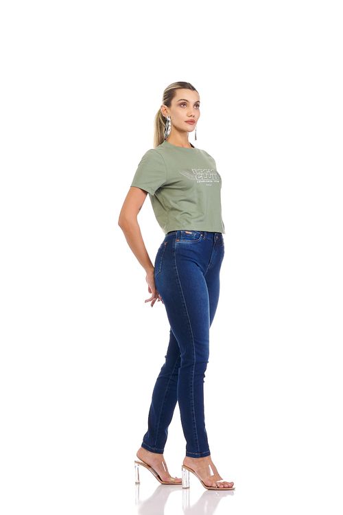 Calça skinny jeans feminina Patogê cintura alta (G4) CL36827
