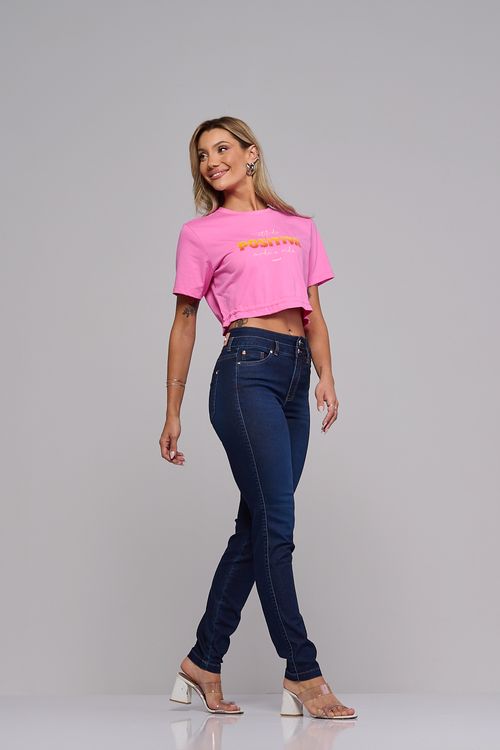 Calça skinny jeans feminina Patogê cintura alta (G4) CL37694