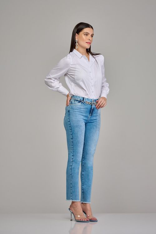 Calça skinny jeans feminina Patogê cintura alta (G4) CL37436