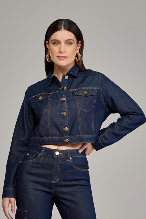 Jaqueta jeans feminina Patogê JQ37392