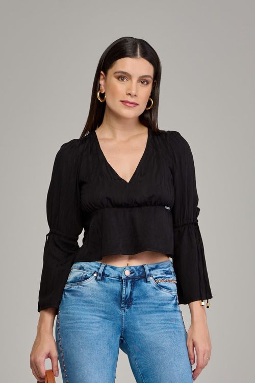 Blusa manga longa feminina Patogê BL37577