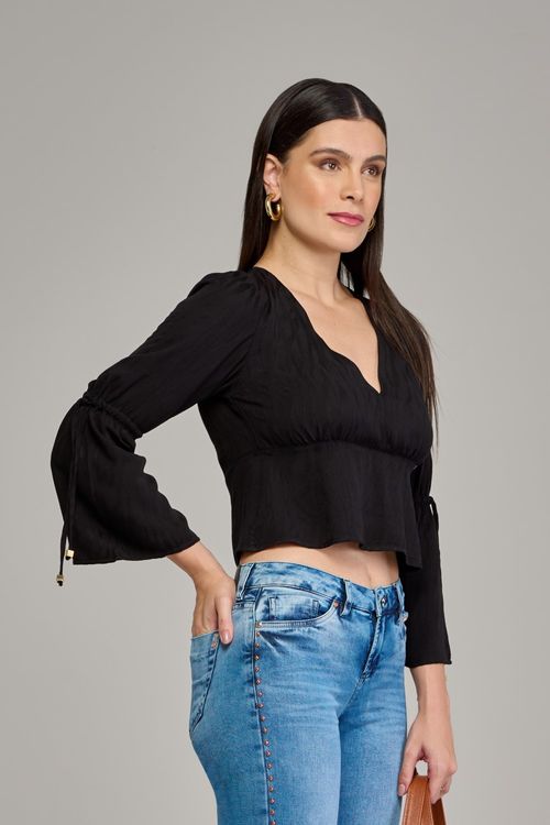 Blusa manga longa feminina Patogê BL37577