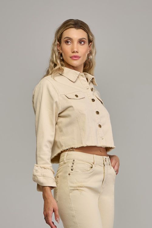 Jaqueta cropped feminina Patogê JQ37418