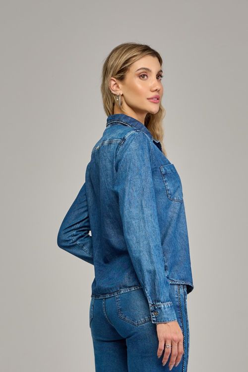 Camisa Jeans Feminina Patogê CA37634
