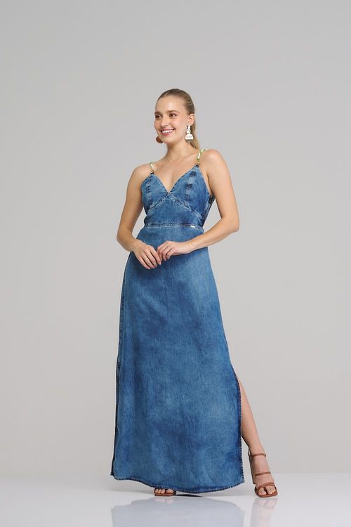 Vestido jeans feminino Patogê VE36970