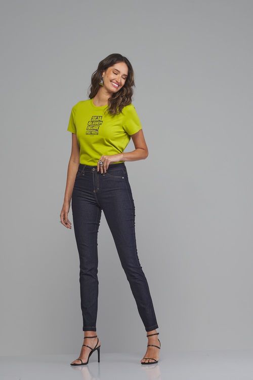 Calça skinny jeans feminina Patogê cintura alta (G4) CL37615