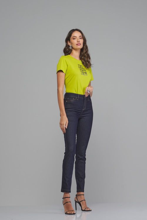 Calça skinny jeans feminina Patogê cintura alta (G4) CL37615