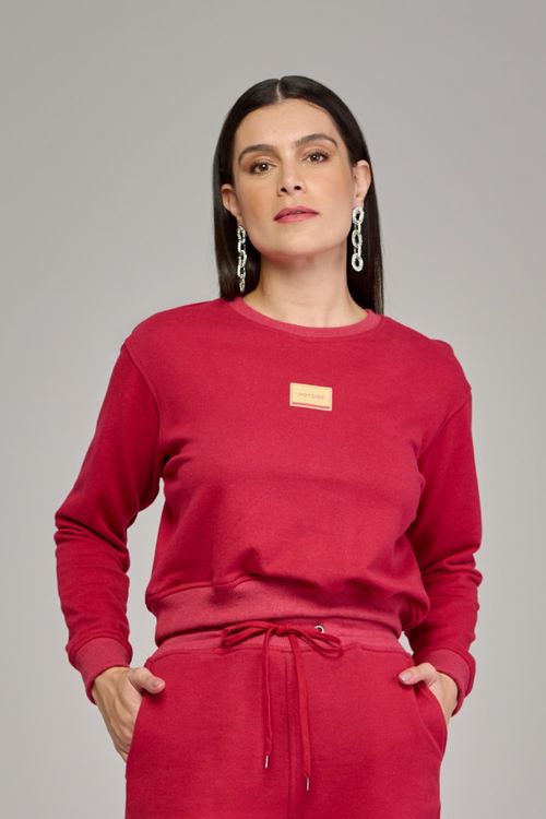 Blusa moletom feminina manga longo Patogê ML37651