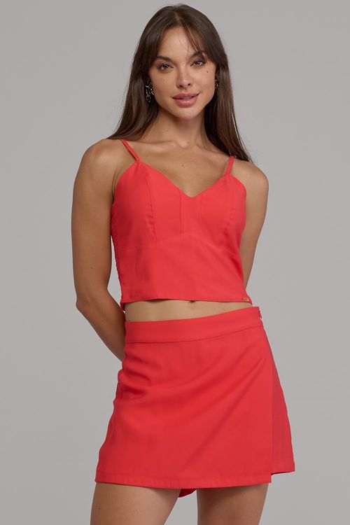Short Saia Feminino Patogê Cintura Média (G3) SH37462