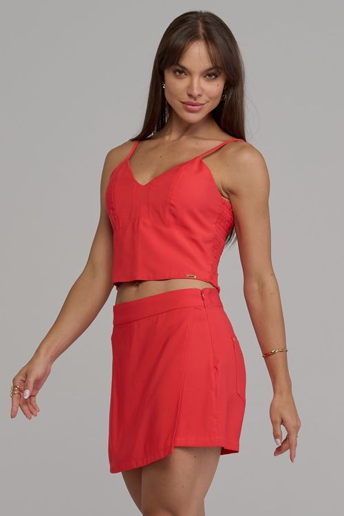 Short Saia Feminino Patogê Cintura Média (G3) SH37462