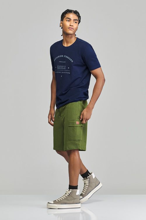 Bermuda em moletom masculina Patogê BE37718