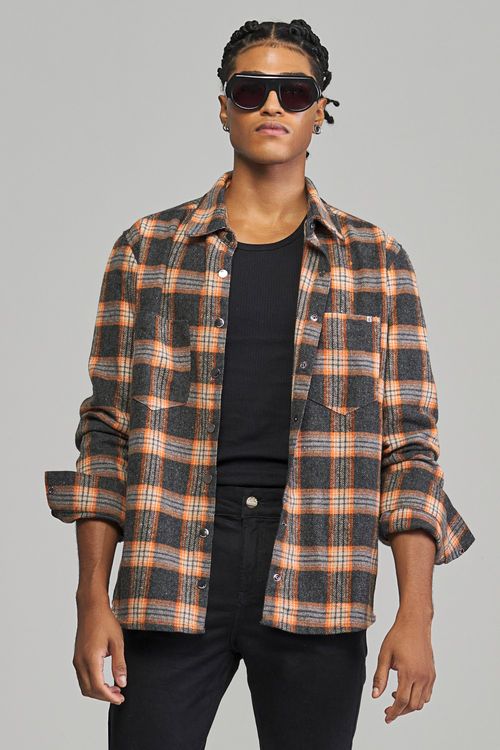 Camisa flanelada masculina Patogê CA37707
