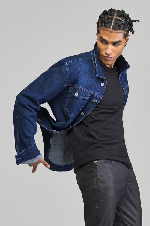 Jaqueta jeans masculina Patogê JQ37682