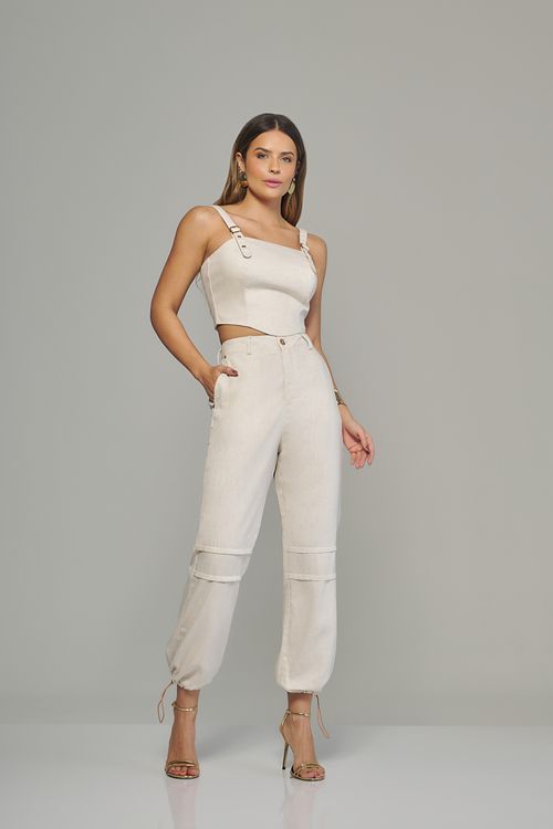 Calça jogger feminina Patogê cintura alta (G4) CL38099