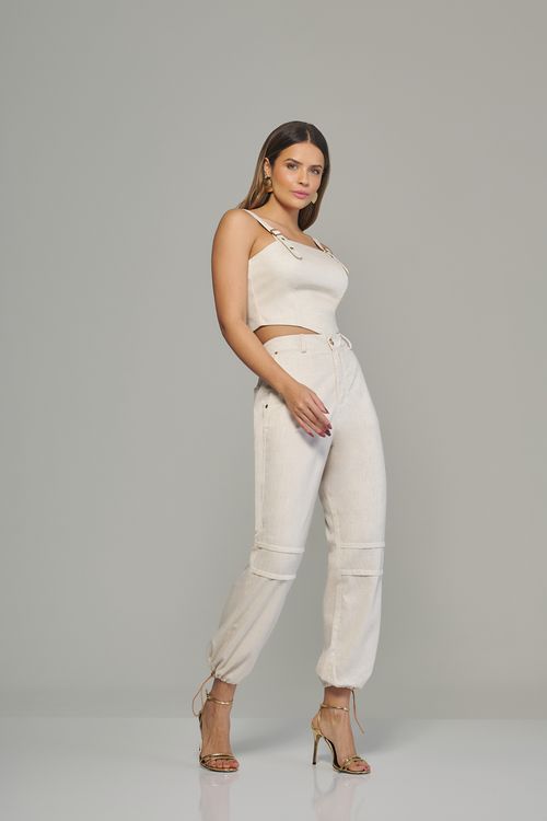 Calça jogger feminina Patogê cintura alta (G4) CL38099