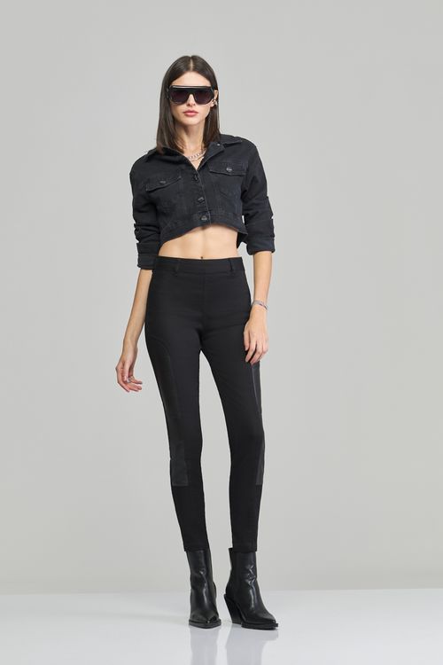 Calça montaria jeans feminina Patogê cintura alta (G4) CL37703