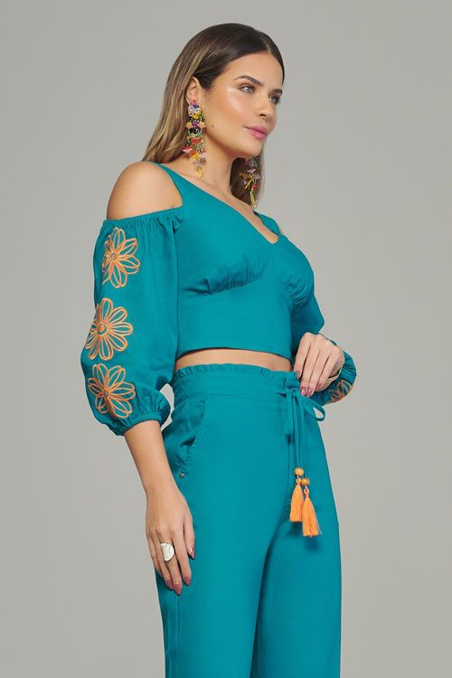 Blusa cropped feminina Patogê BL38036