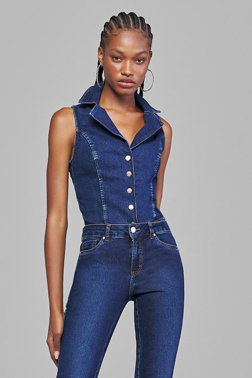 Colete Jeans Feminino Patogê CO38453