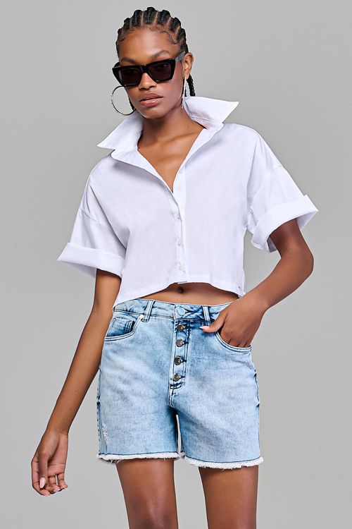 Camisa Tricoline Feminina Patogê CA38287