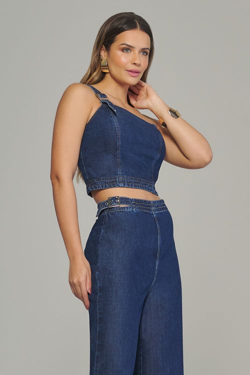 Top jeans feminino Patogê TP37964