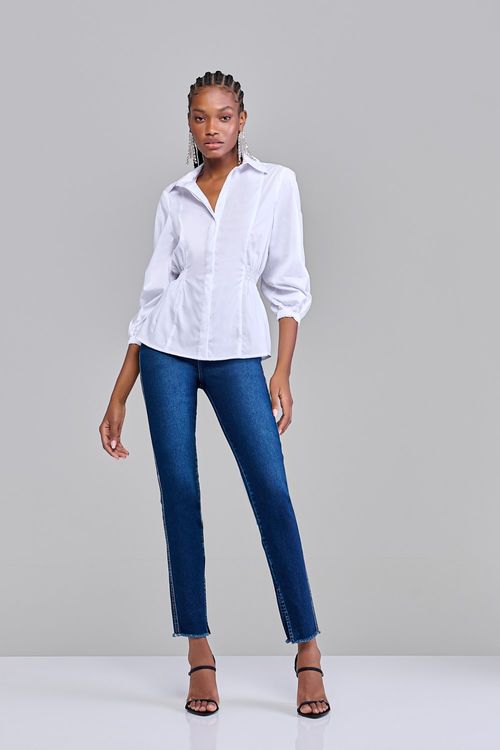 Calça Skinny Jeans Feminina Patogê Cintura Super Alta (G5) CL38232