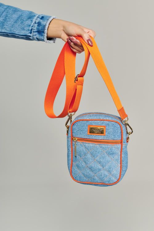 Bolsa Jeans Feminina Pequena Patogê AC38429