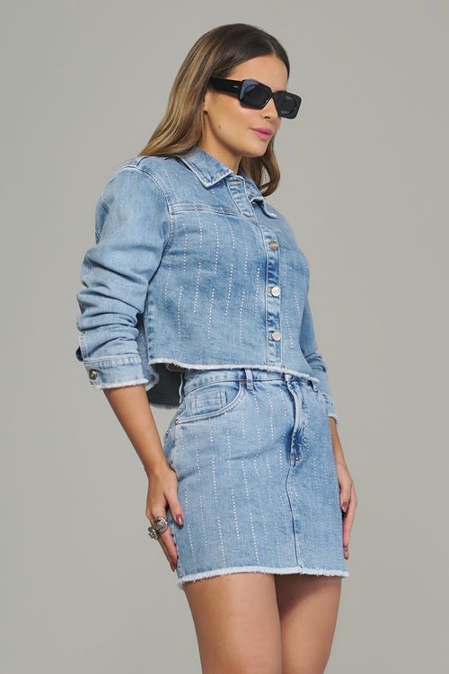 Jaqueta Jeans Feminina Patogê JQ37992