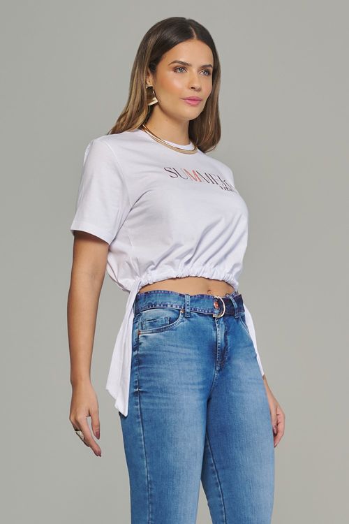 T-Shirt Em Malha Feminina Patogê TS38020