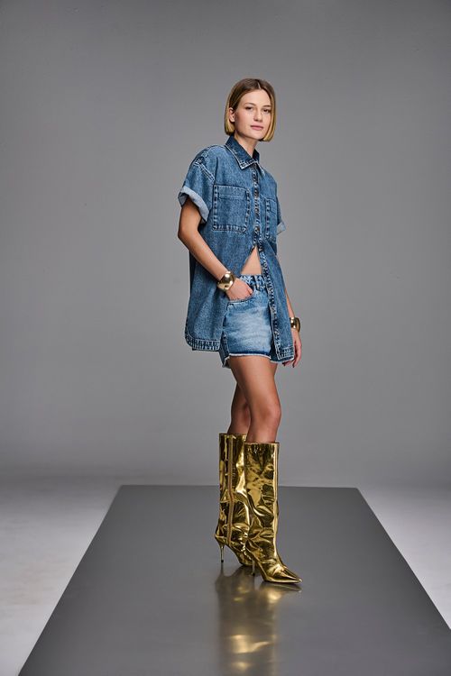 Short Jeans Oversized Patogê SH38527