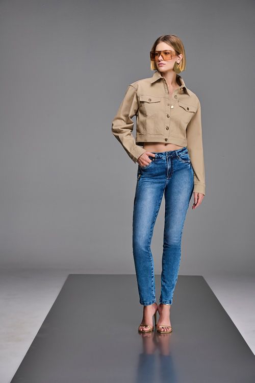 Calça Skinny Feminina Patogê Cintura Média (G3) CL38602