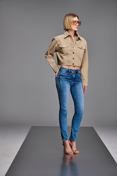 Calça Skinny Feminina Patogê Cintura Média (G3) CL38602