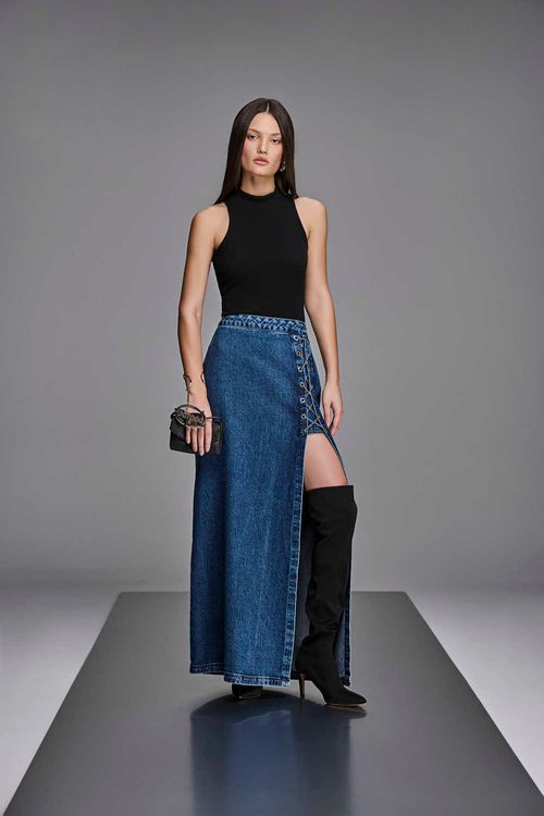 Saia Midi Feminina Patogê SA38535