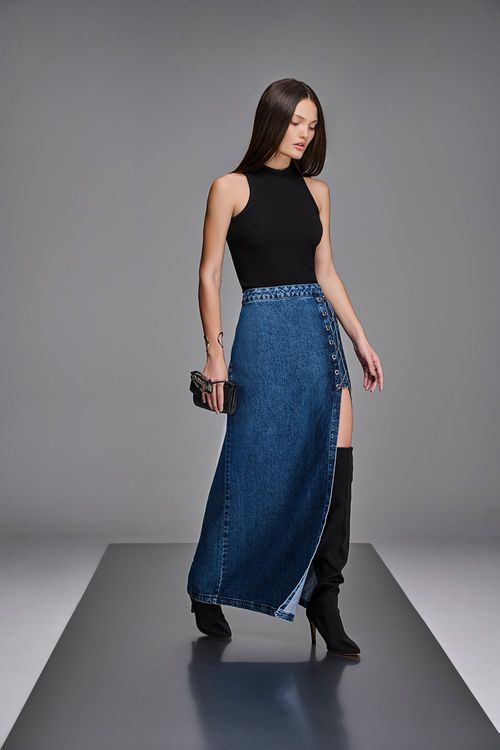 Saia Midi Feminina Patogê SA38535