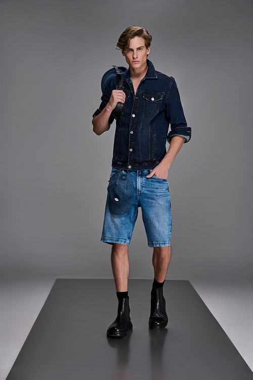 Bermuda Jeans Masculina Patogê BE38706
