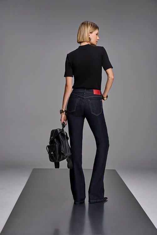 Calça Jeans Boot Cut Feminina Cintura Média (G3) CL90039