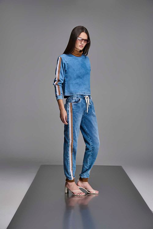Calça Jogger Jeans Feminina Patogê CL38582