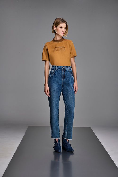 Calça Boyfreind Over Feminina Patogê CL38625