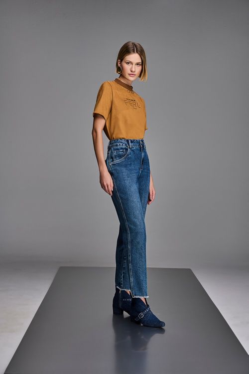 Calça Boyfreind Over Feminina Patogê CL38625