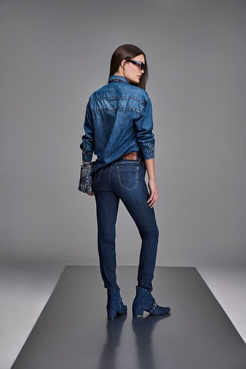 Calça Skinny Jeans Feminina Cintura Média (G3) CL38593