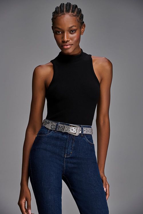Cinto Feminino Patogê Com Tachas AC39008
