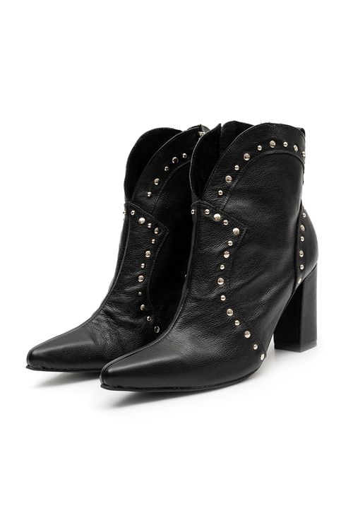 Bota Salto Alto Couro Feminina Patogê AC39050