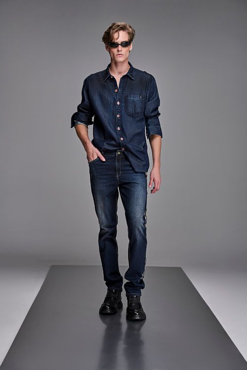Camisa Jeans Masculina Patogê CA38962