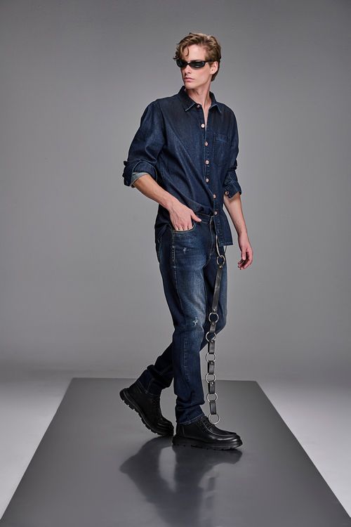 Camisa Jeans Masculina Patogê CA38962
