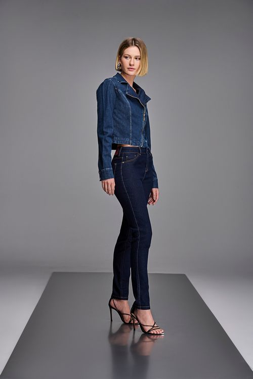 Calça Jeans Skinny Feminina Patogê Cintura Alta (G4) CL90002