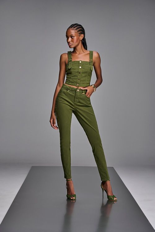 Calça Jeans Skinny Feminina Patogê Cintura Alta (G4) CL38597