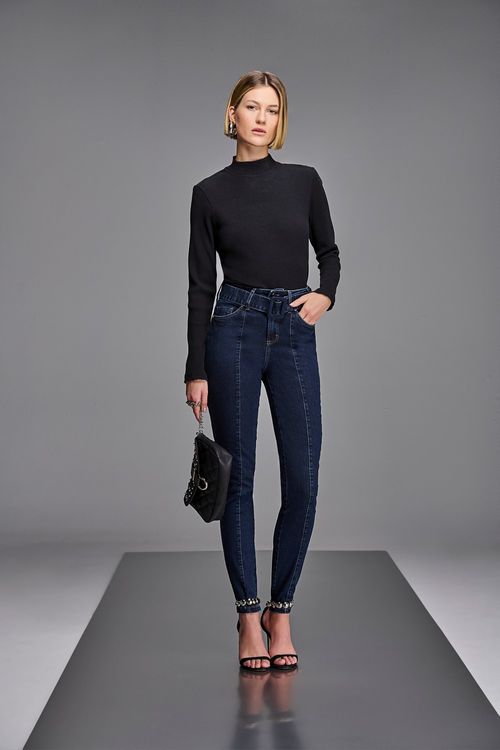 Calça Jeans Skinny Feminina Patogê Cintura Alta (G4) CL38629