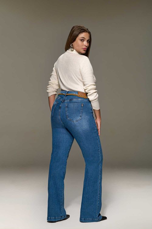 Calça Jeans Boot Cut Curvy Patogê Cintura Média (G3) CL38679