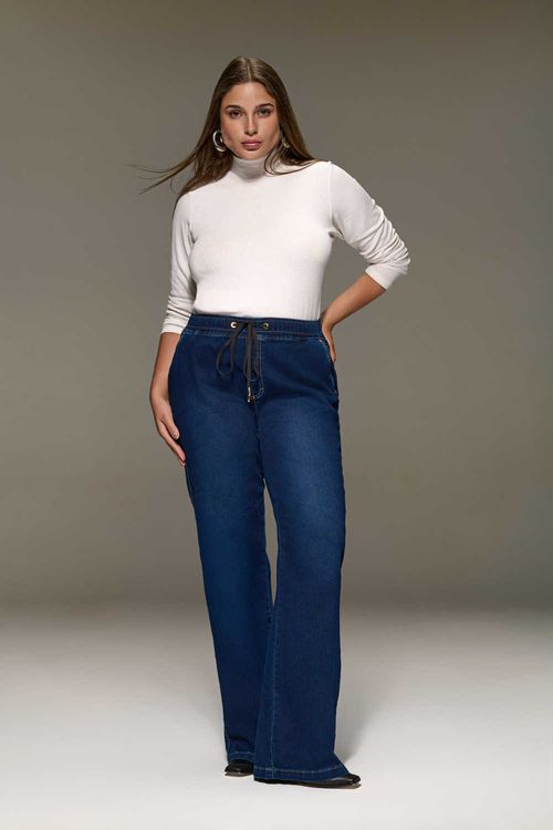 Calça Jeans Jogger Boot Cut Curvy Feminina Patogê CL38680